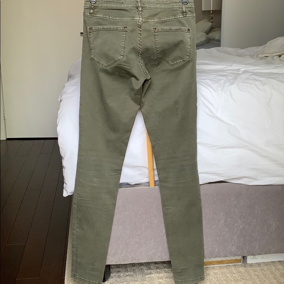 Club Monaco Sonica Denim Pant (Olive Colour) - Picture 6 of 15